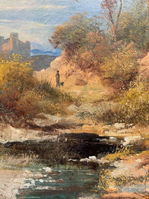 Oil Painting On Canvas Of Autumn Landscape By Henry Markò, Early Twentieth Century photo buy