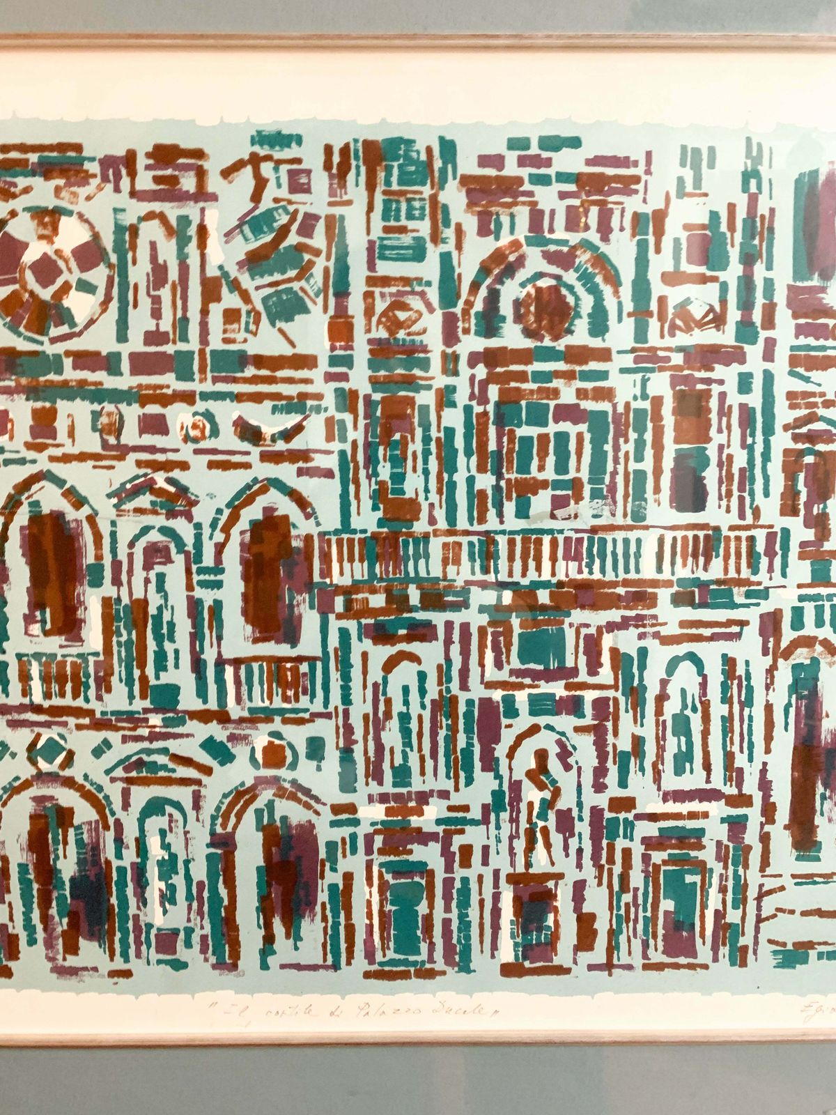 "The Courtyard Of The Doge's Palace", Copy By Egidio Bonfante photo furniture