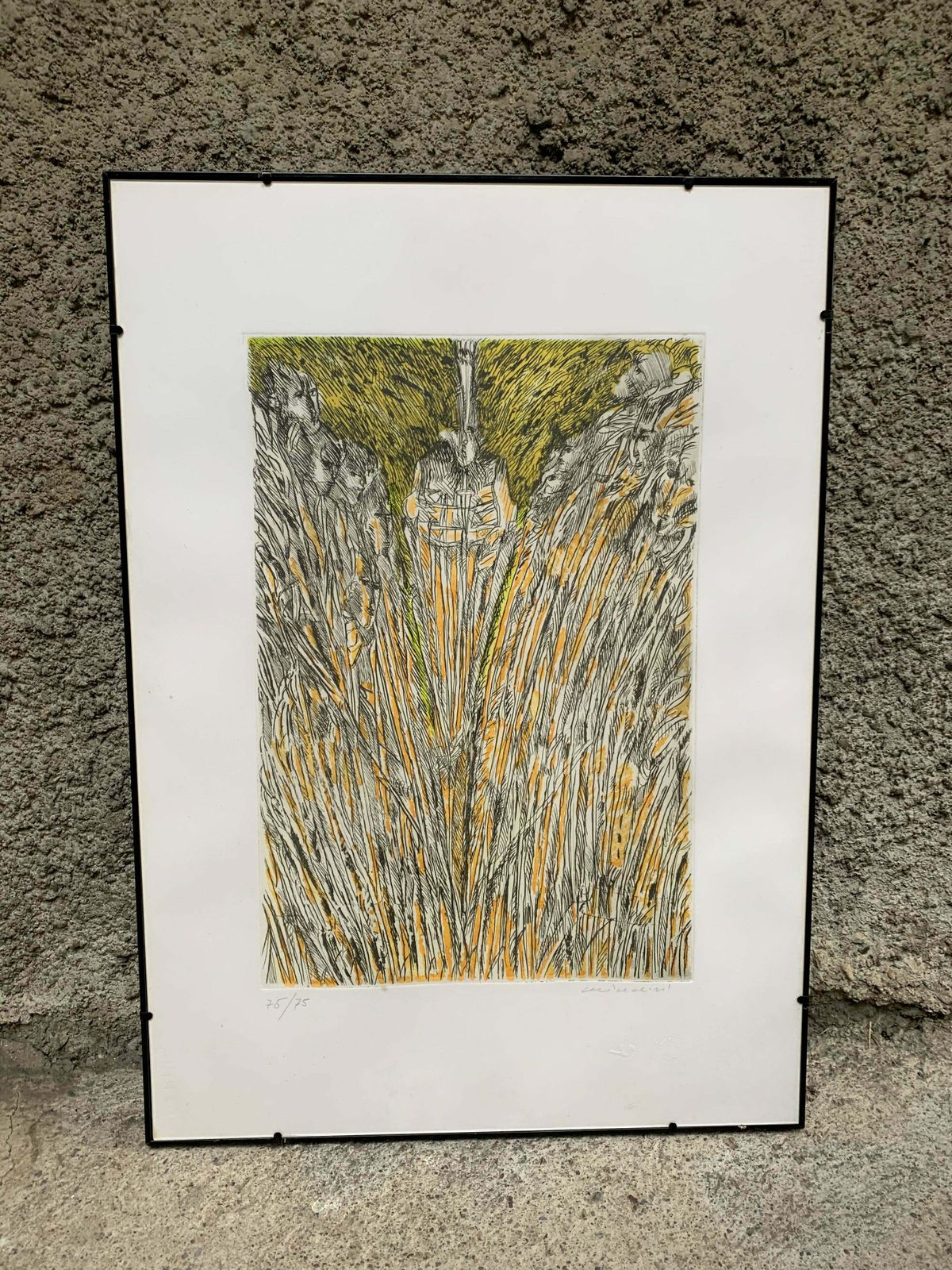 Lithograph By Remo Brindisi, 1980s