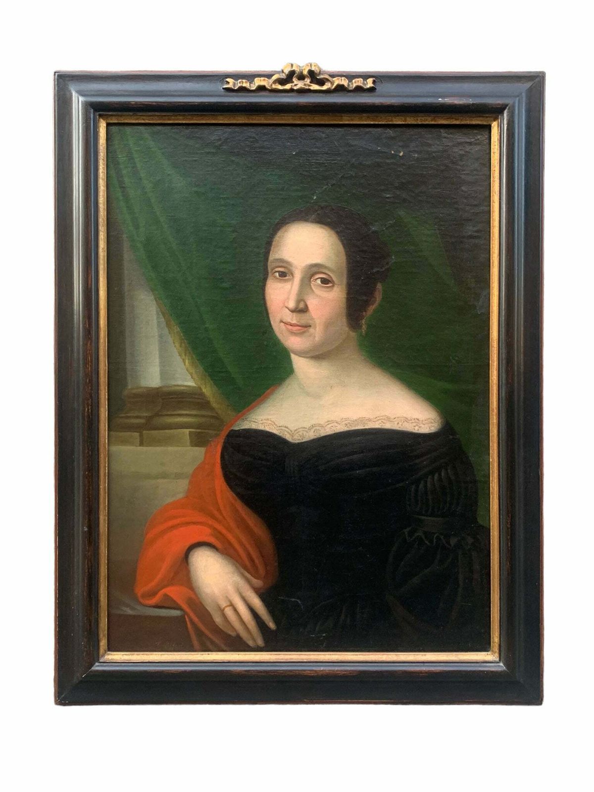 Pair Of Oil On Canvas Paintings Of Ladies And Gentlemen From The 19th Century photo furniture