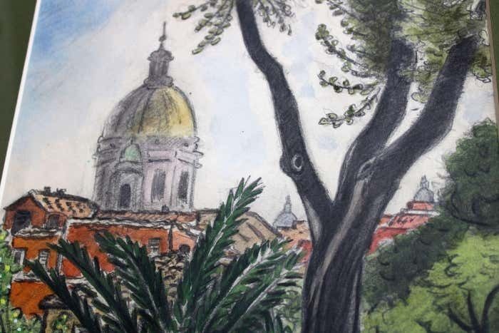 Niklavs Strunke Italy. Paper, Mixed Media, 33х24 сm photo vinterior