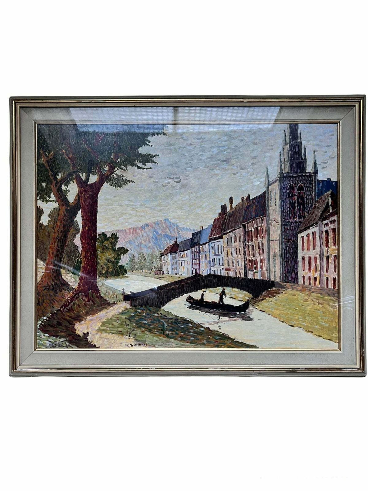 Oil Painting On Canvas By G. Beretta From 1958