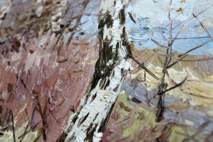 Edgars Vinters Birches. 1957, Oil On Cardboard, 45x60 Cm photo buy