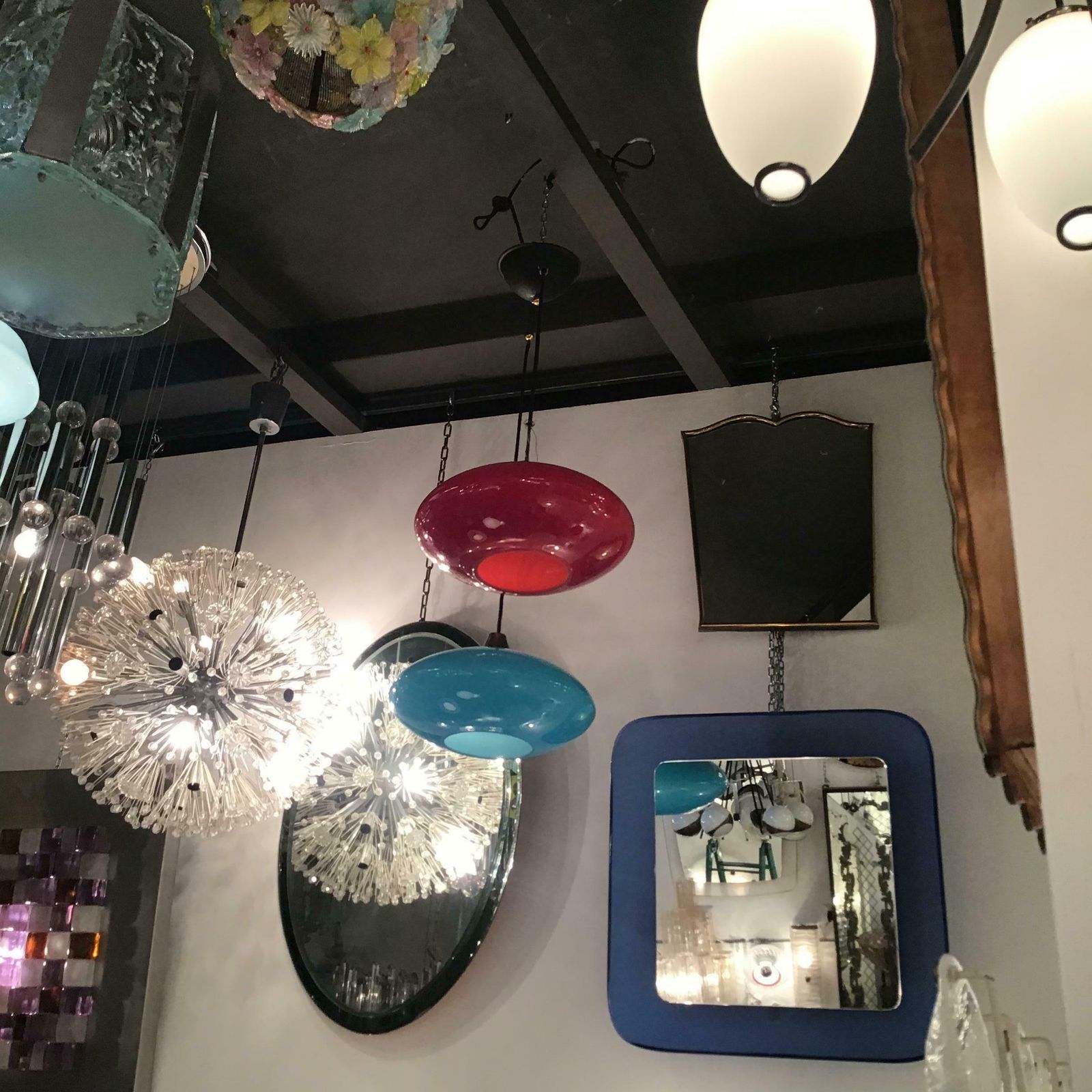 photo buy Vistosi Murano Glass Ottone Chandelier 1955 Italy