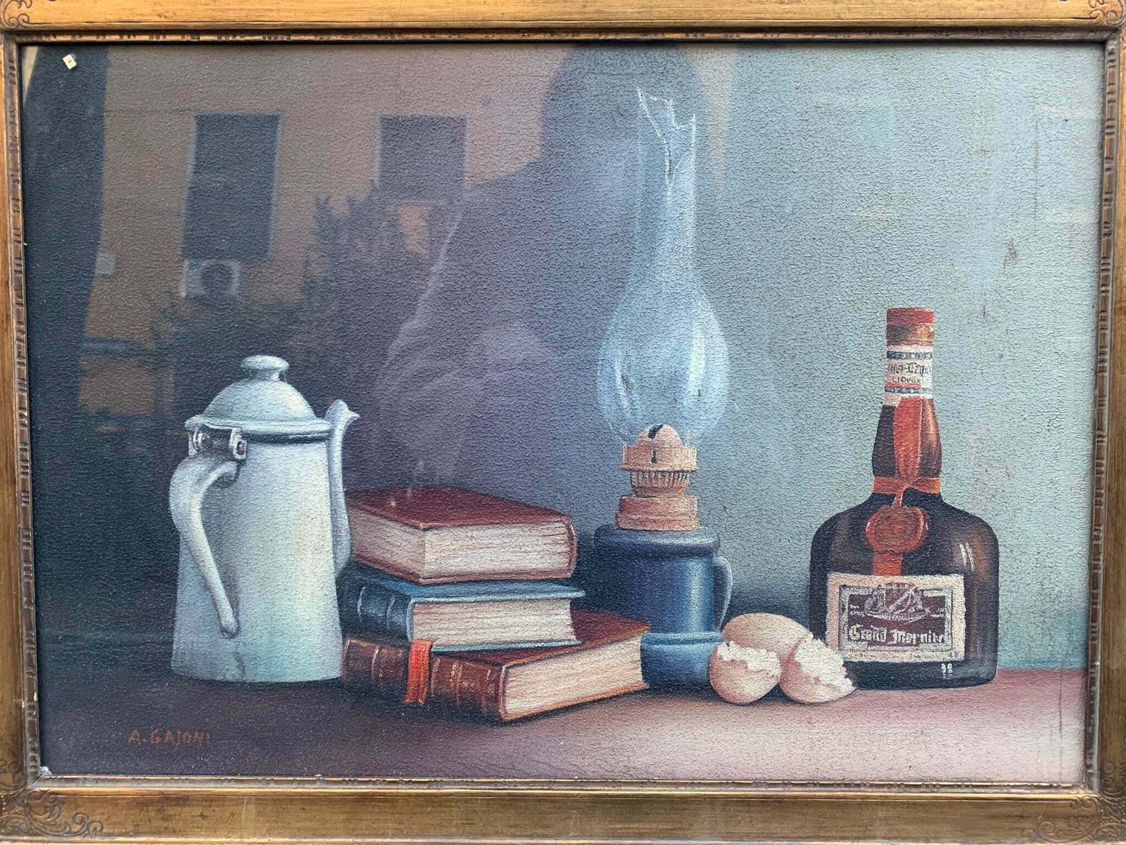 Still Life Painting By Attilio Gaioni, 1950s