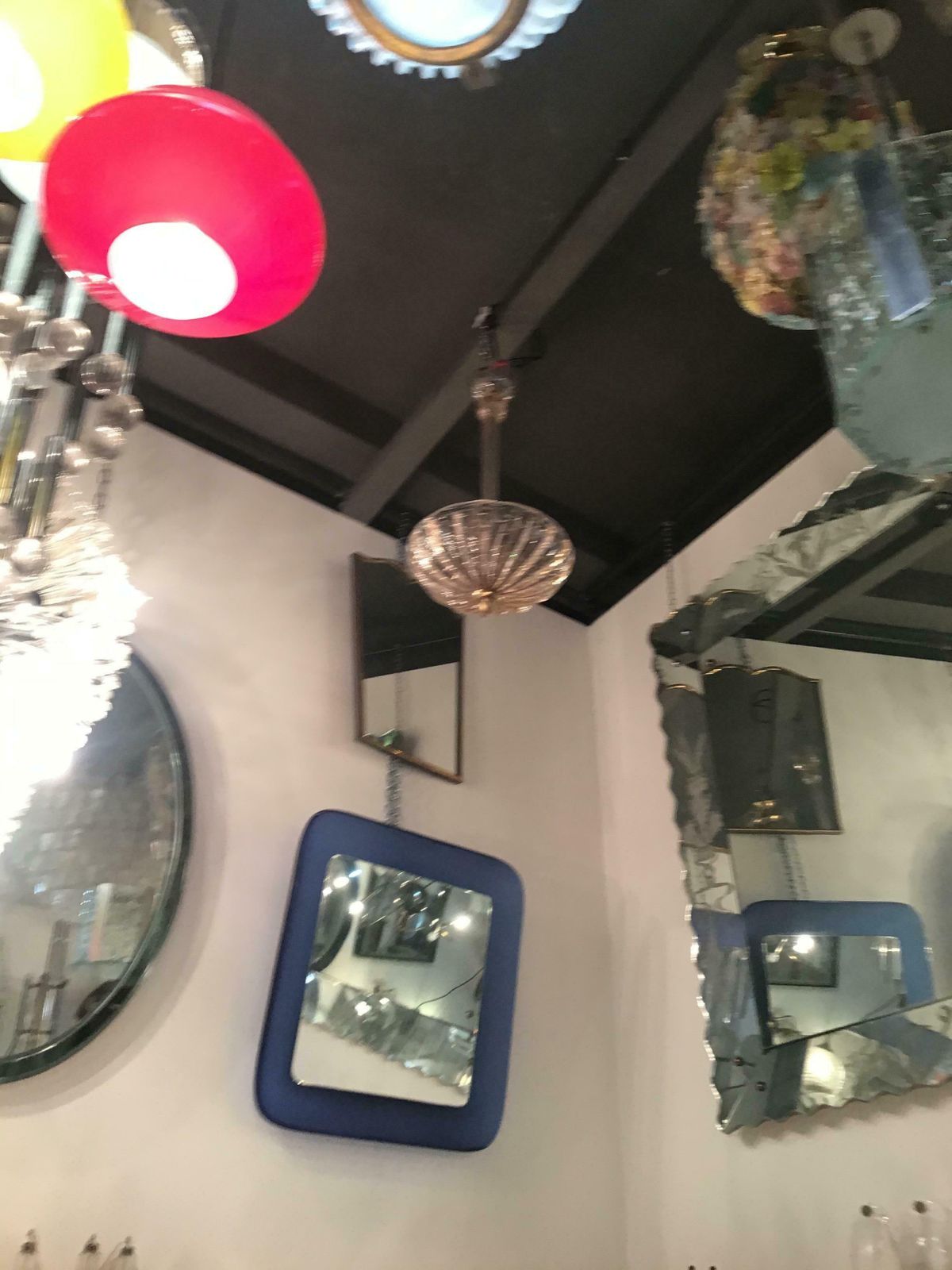 Barovier And Toso Pink Brass Glass Chandelier From 1940 Italy photo 2631.0