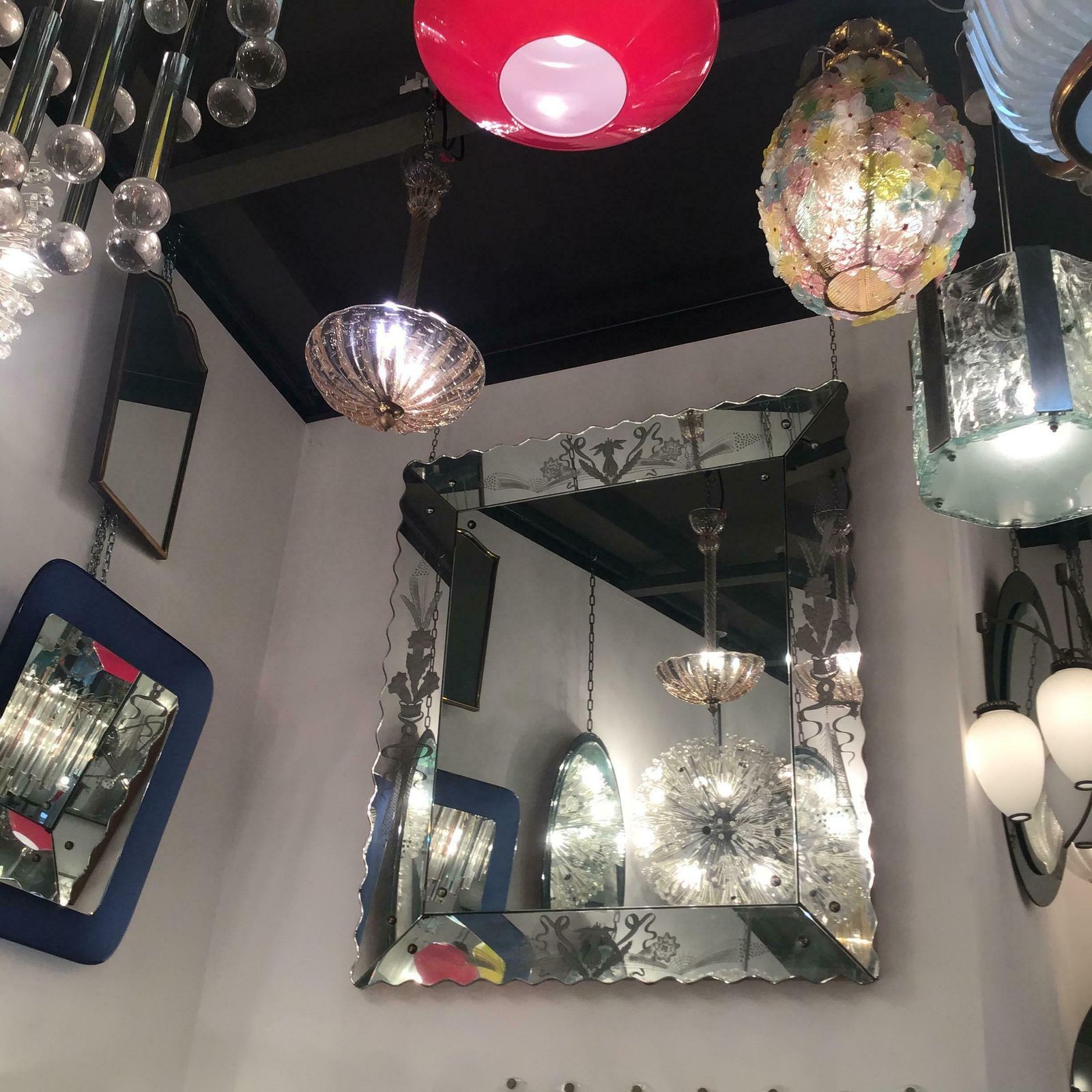 photo buy Barovier And Toso Pink Brass Glass Chandelier From 1940 Italy