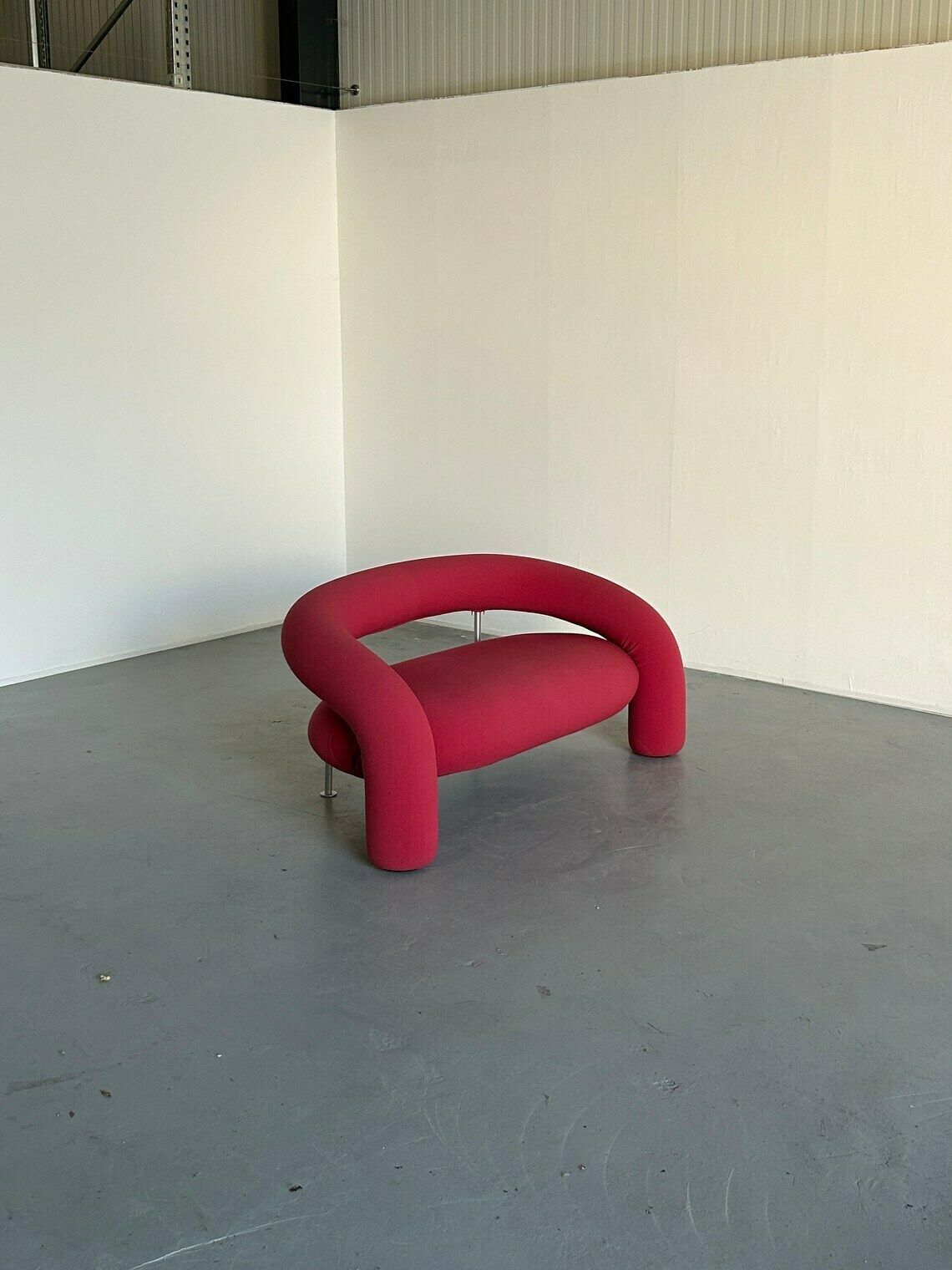 Sculptural Tube Sofa By Anna & Carlo Bartoli For Rossi Di Albizzate, Italy, 1990s photo for sale