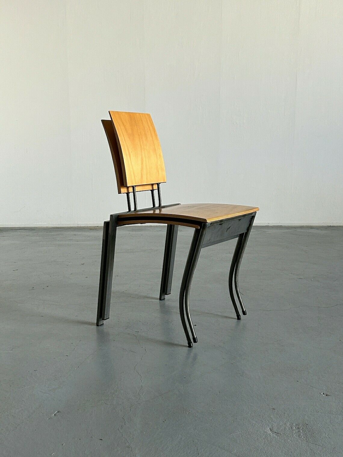 1 Of 2 Sculptural Memphis Design Postmodern Chairs By Karl Friedrich Förster For Kff, 1980s Germany photo 382.0