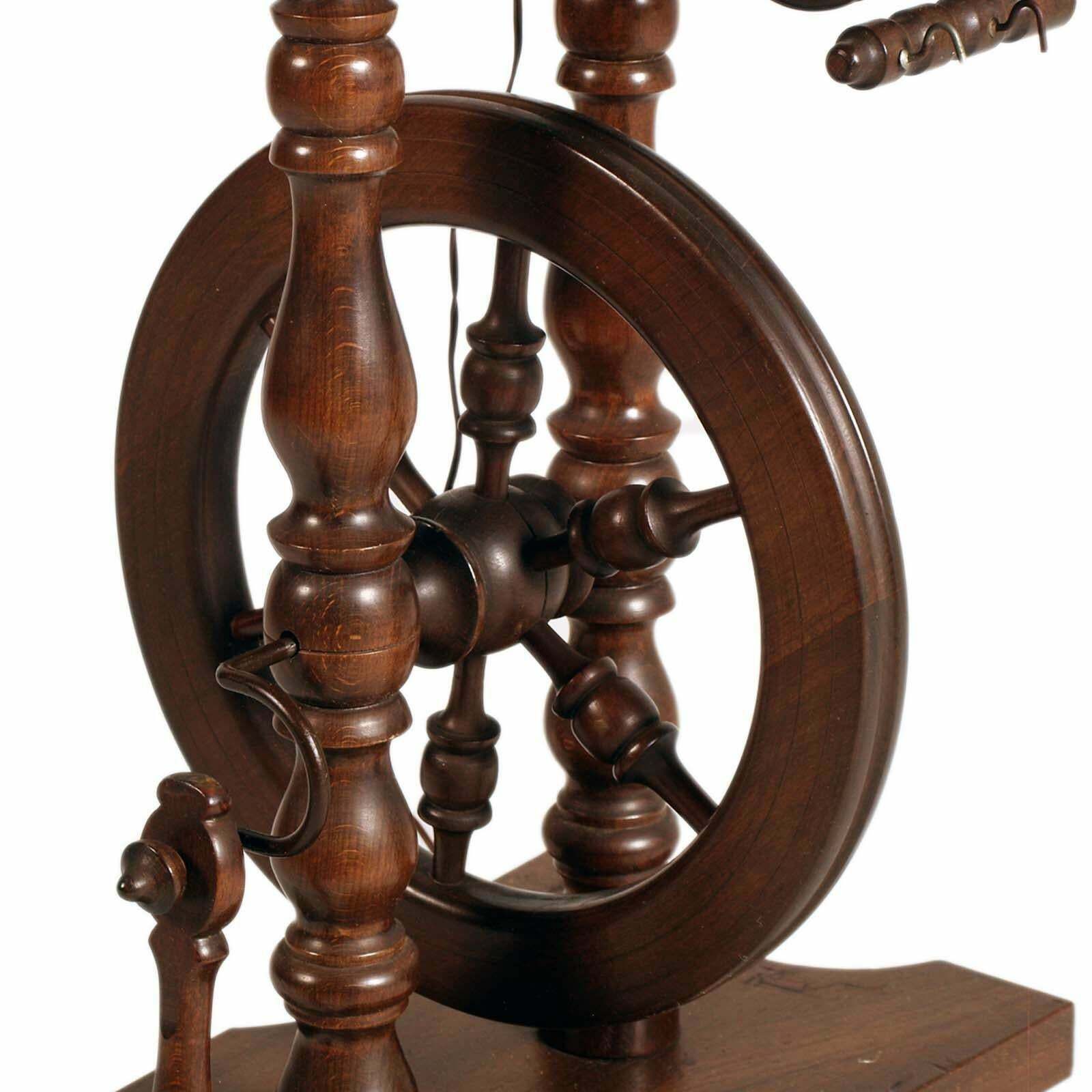 Tyrolean Wooden Spinning Wheel Floor Lamp, 19th Century photo Lighting