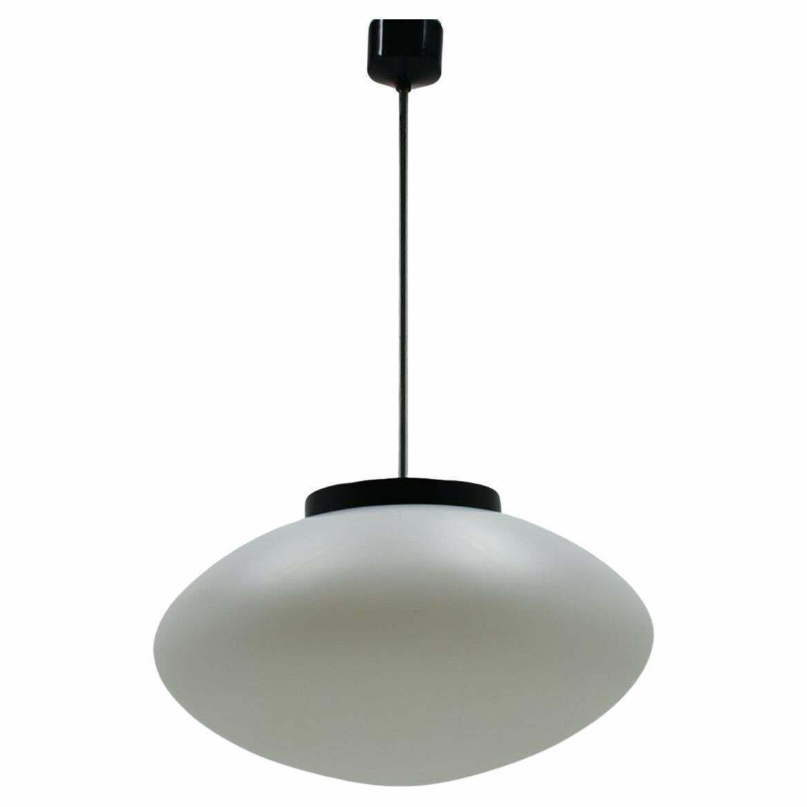 Mid Century Glass Pendant By Jaroslav Bejvl For Kamenicky Senov, 1960's
