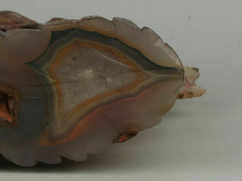 750.0 Chinese Agate Carved 8 Golden Fishes Figure photo