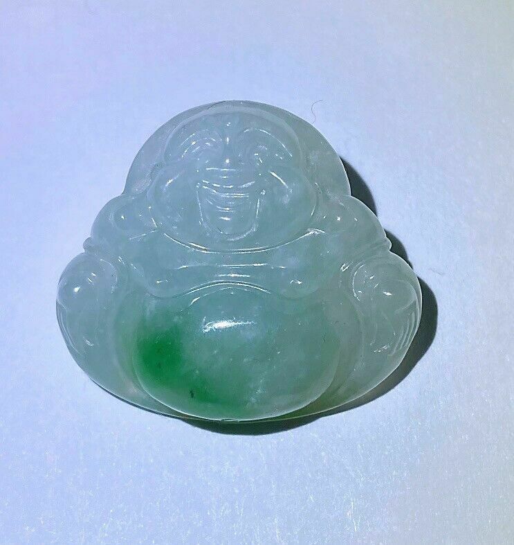 photo for sale Lot 3 Natural Icy Jadeite Jade (Type A) Carve Big Belly Buddha Pendant Certified
