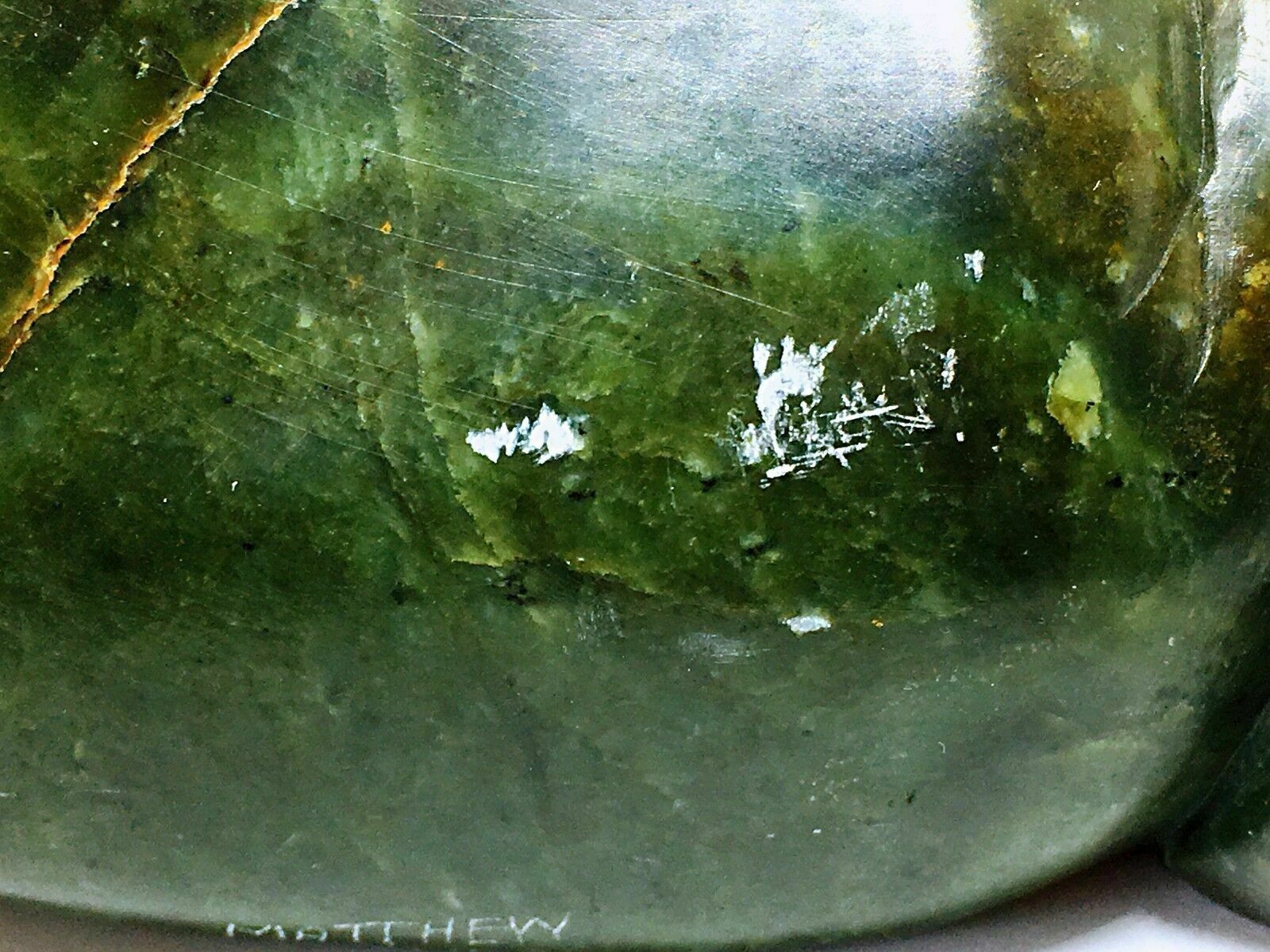 Jade(tough, Green Mineral Either Jadeite Or Nephrite Amphibole)frog With A Book photo for sale