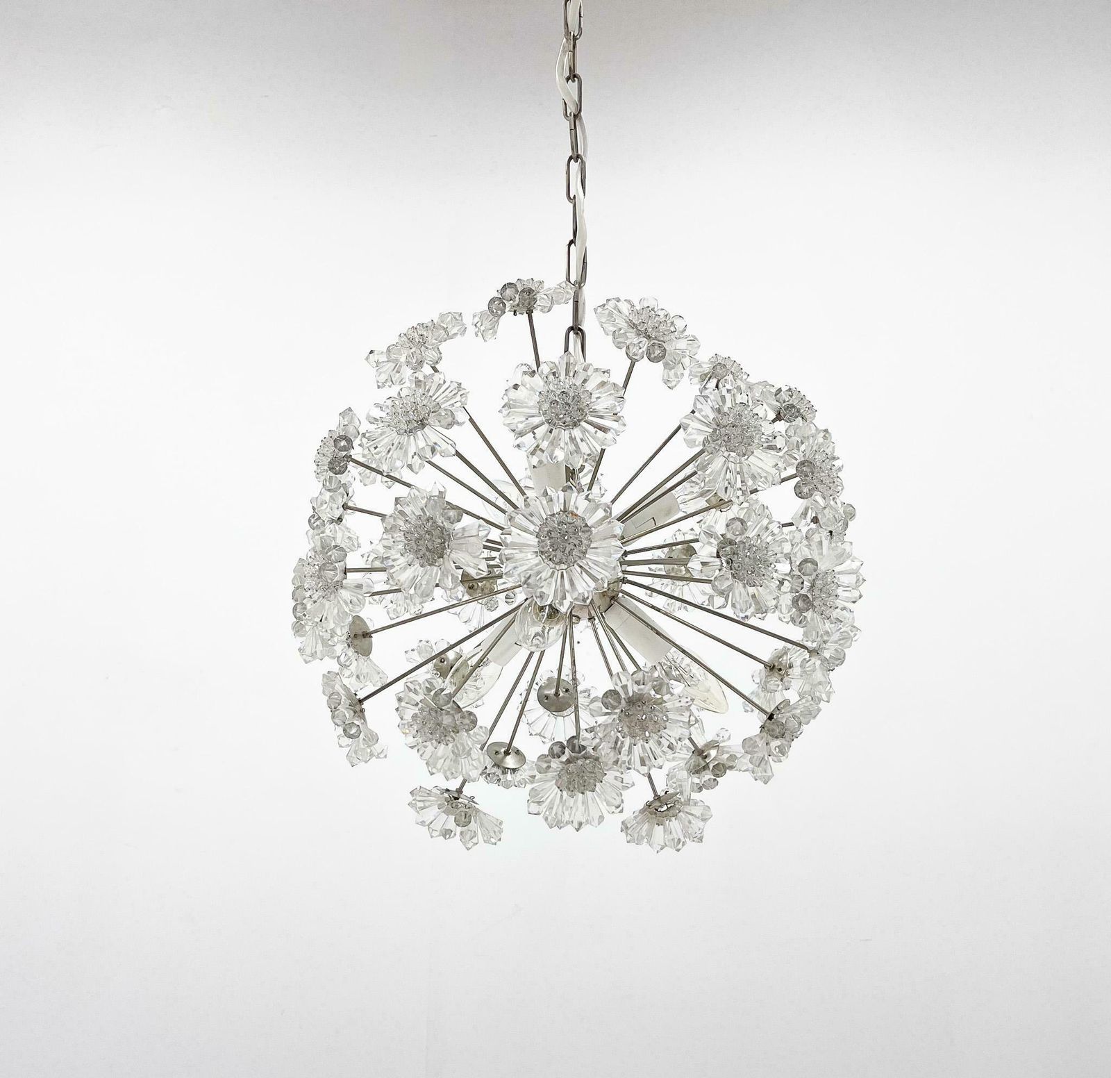 Design Space Age Dandelion / Sputnik Chandelier By Preciosa, 1970s photo for sale