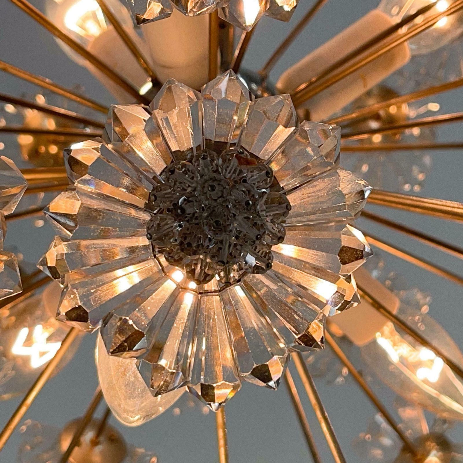 Design Space Age Dandelion / Sputnik Chandelier By Preciosa, 1970s photo 1176.0