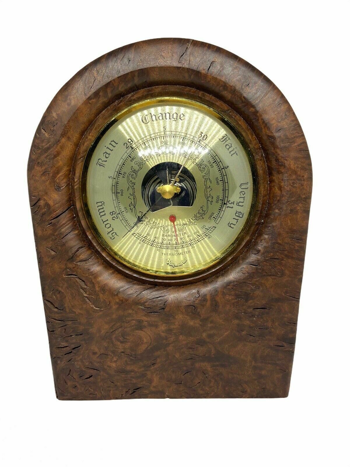 Antique Daymaster Desk Mount Barometer Hygrometer With Dial Thermometer