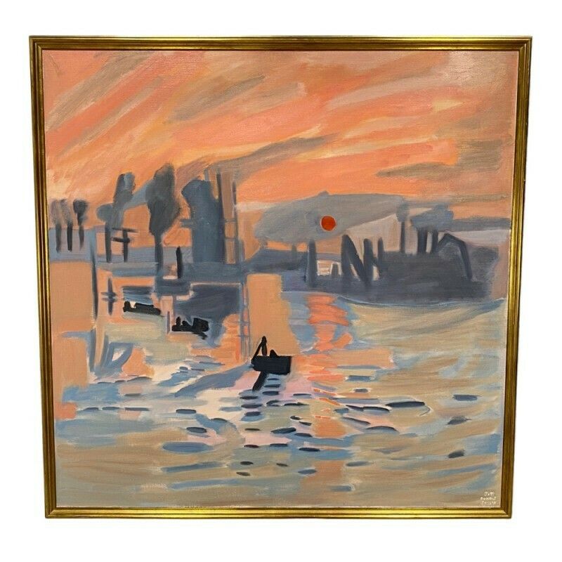 Schilderij Van Joseph Dumont, Jaren 1990 photo Kunst