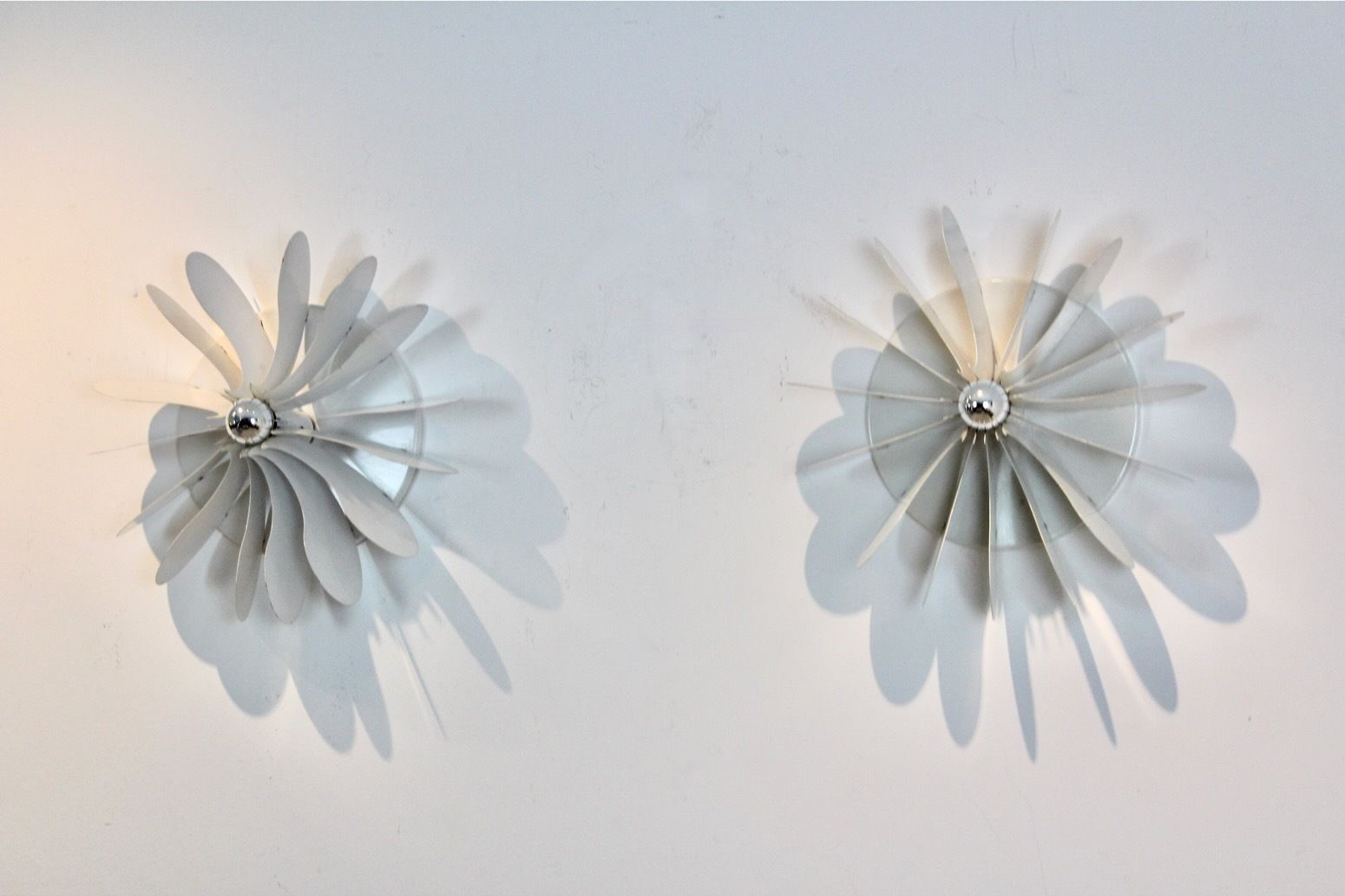 Graphical Bolide Sconces By Hermian Sneyders De Vogel For Raak, Amsterdam, Stock Of Four photo Lighting