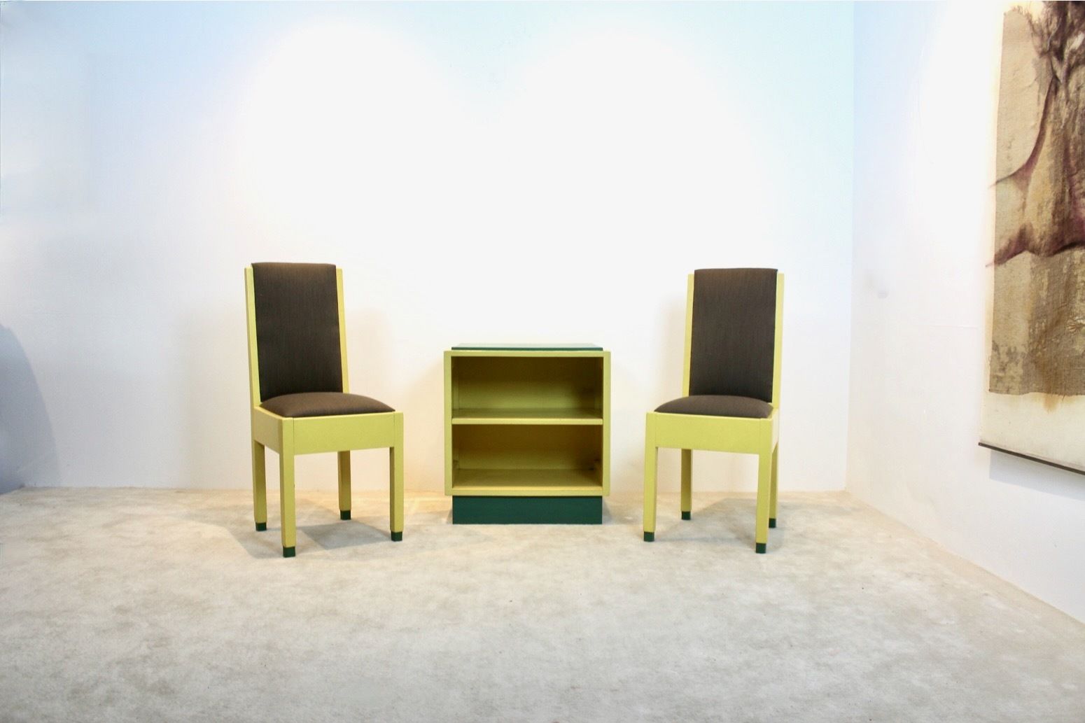 Dutch Modernism Chairs And Cabinet By Jan Den Drijver For ‘De Stijl’ photo for sale