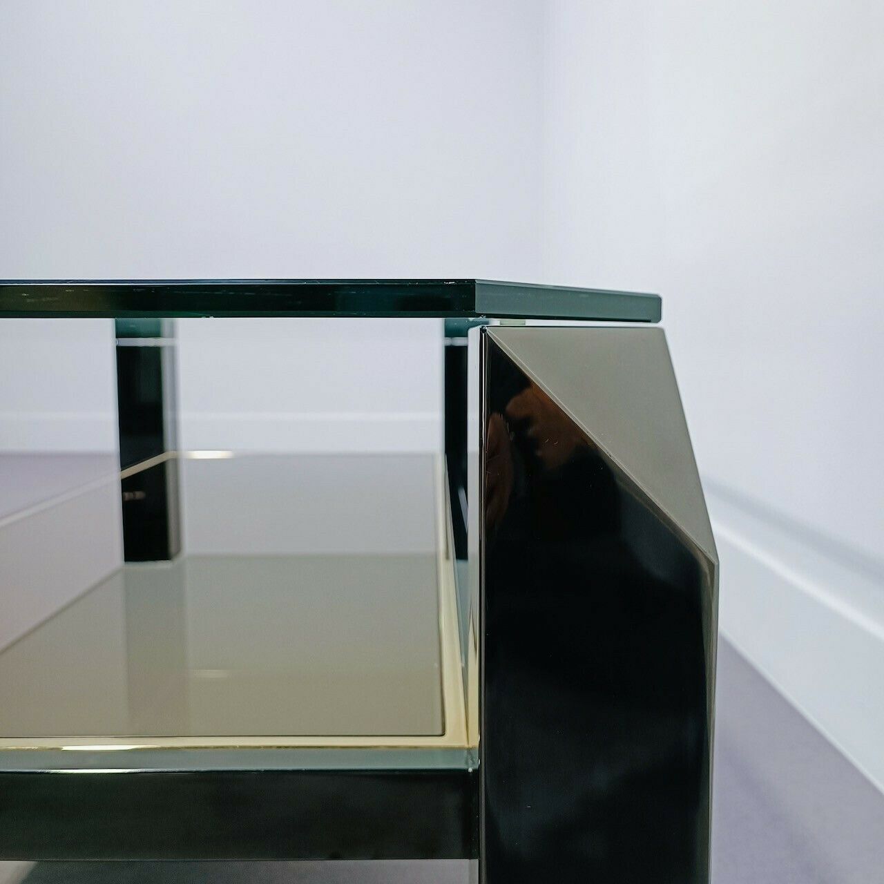 Belgo Chrom Black Coffee Table photo for sale
