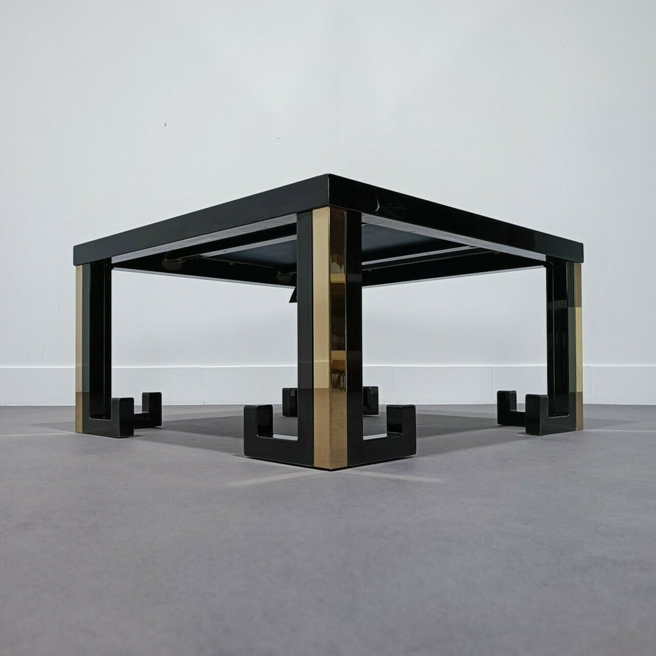Side Table M2000 Black & Gold, Mid 20th Century photo Furniture