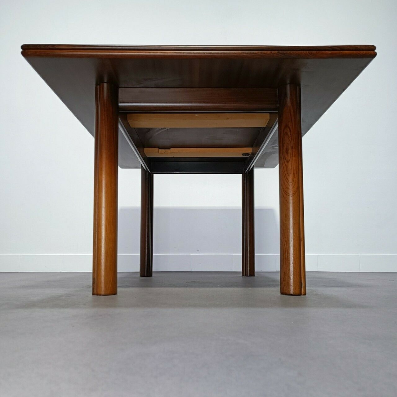 photo vintage Extendable Frank Declerq Style Teak Dining Table