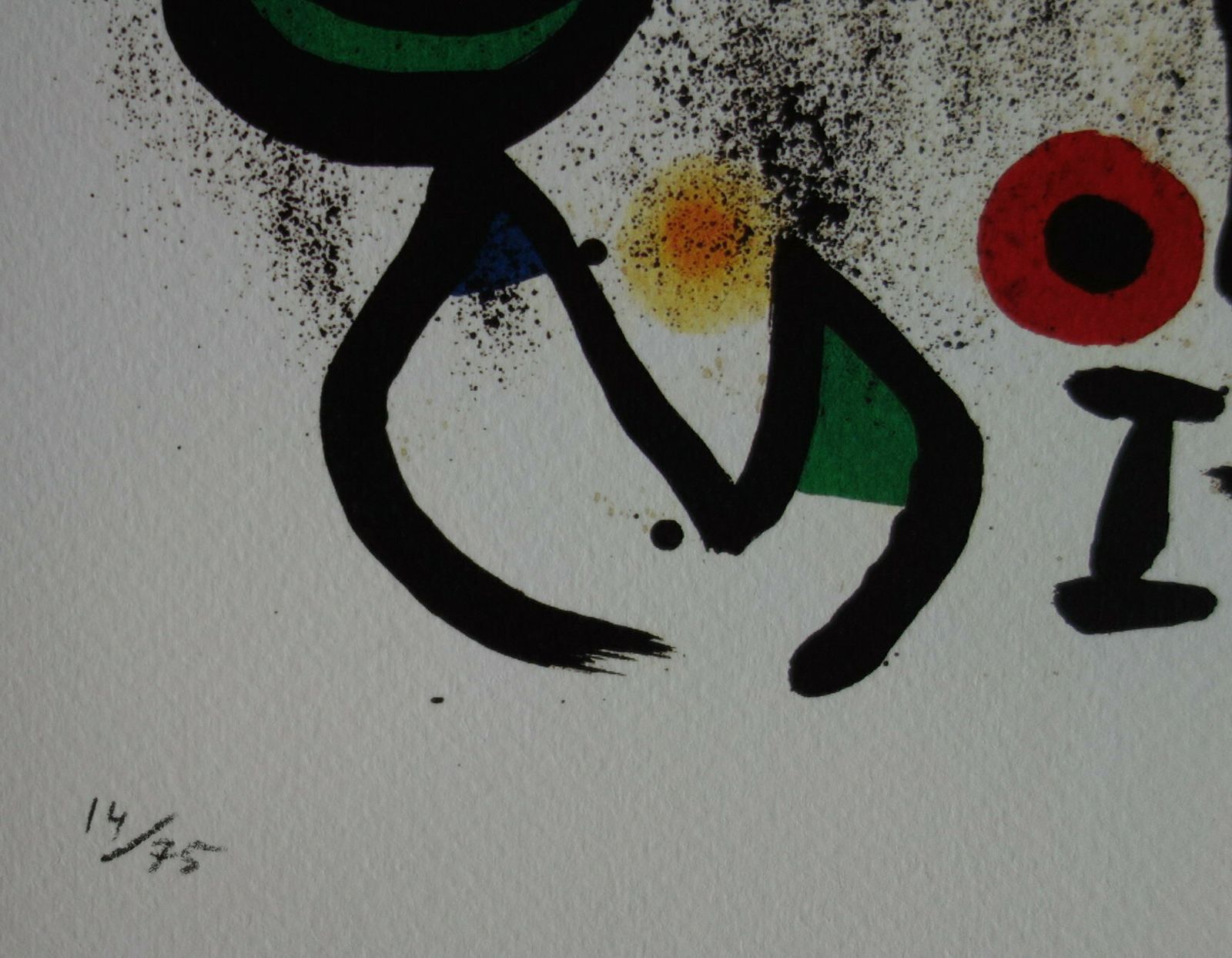 Fine Surrealist Limited Edition Print, Joan Miro, Signed & Numbered photo Art