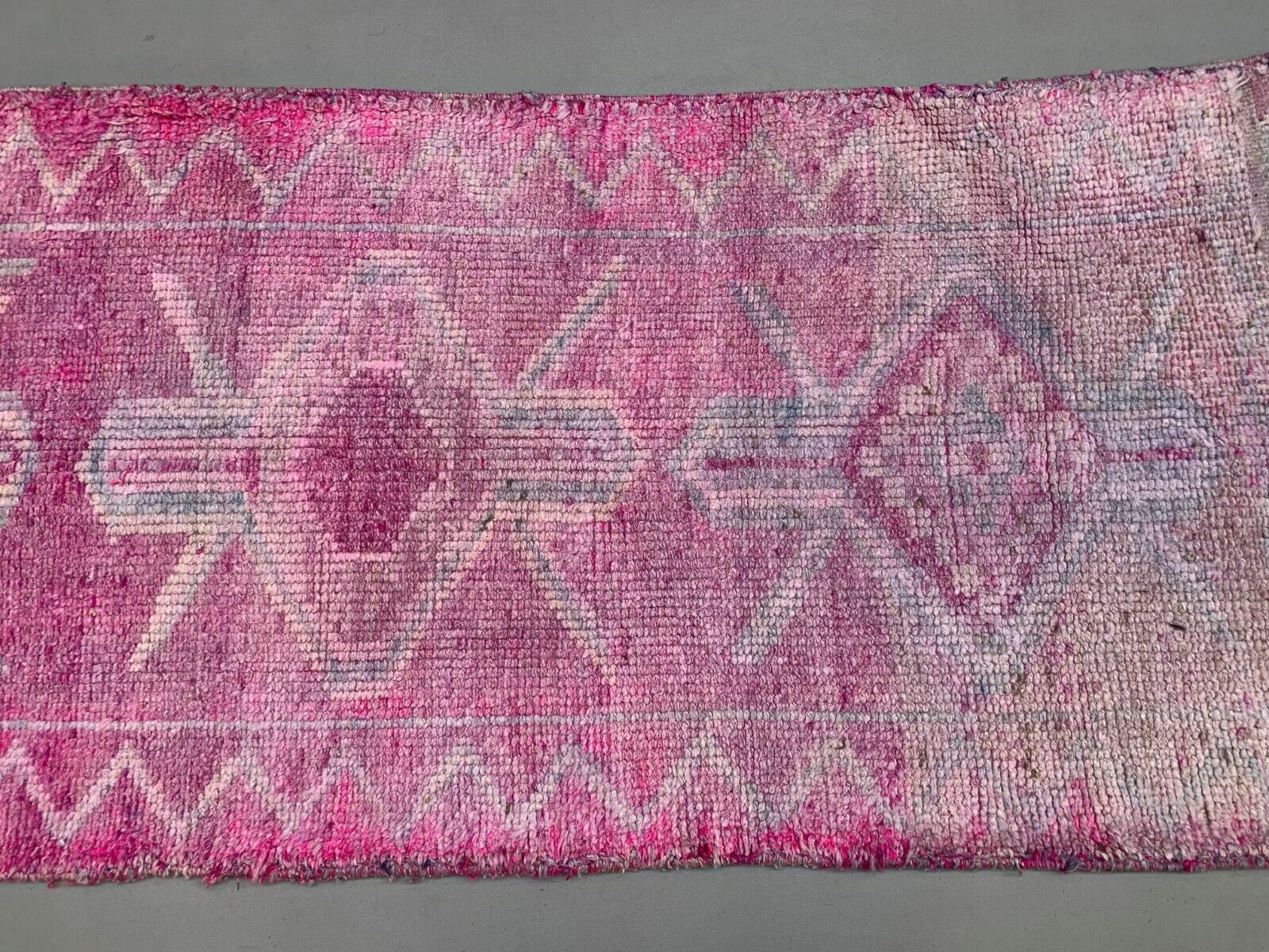 photo furniture Vintage Turkish Tribal Runner 318x90 Cm Veg Dye Wool Rug Tribal, Handmade