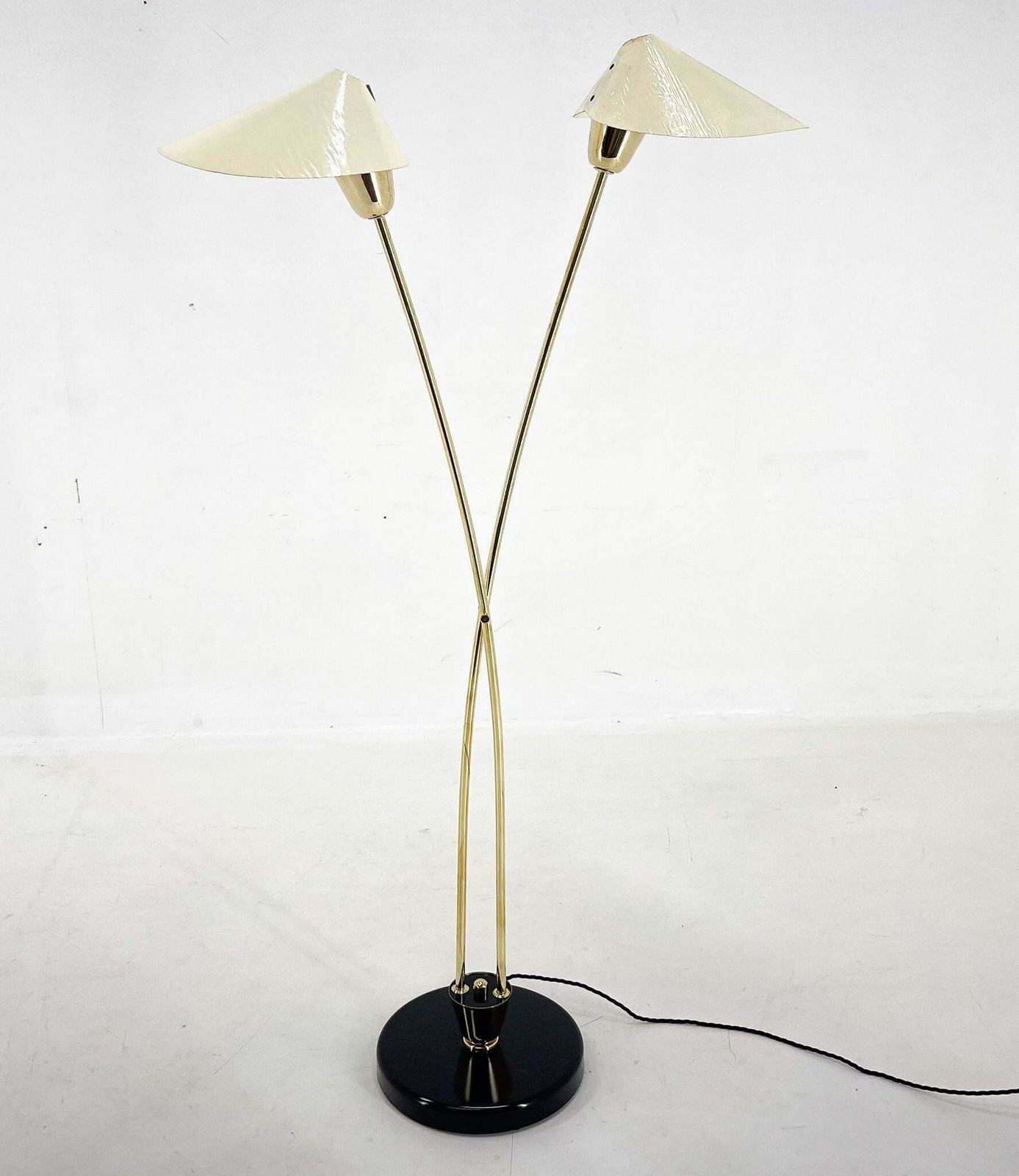 Mid Century Brass Floor Lamp By Napako, 1960s photo furniture