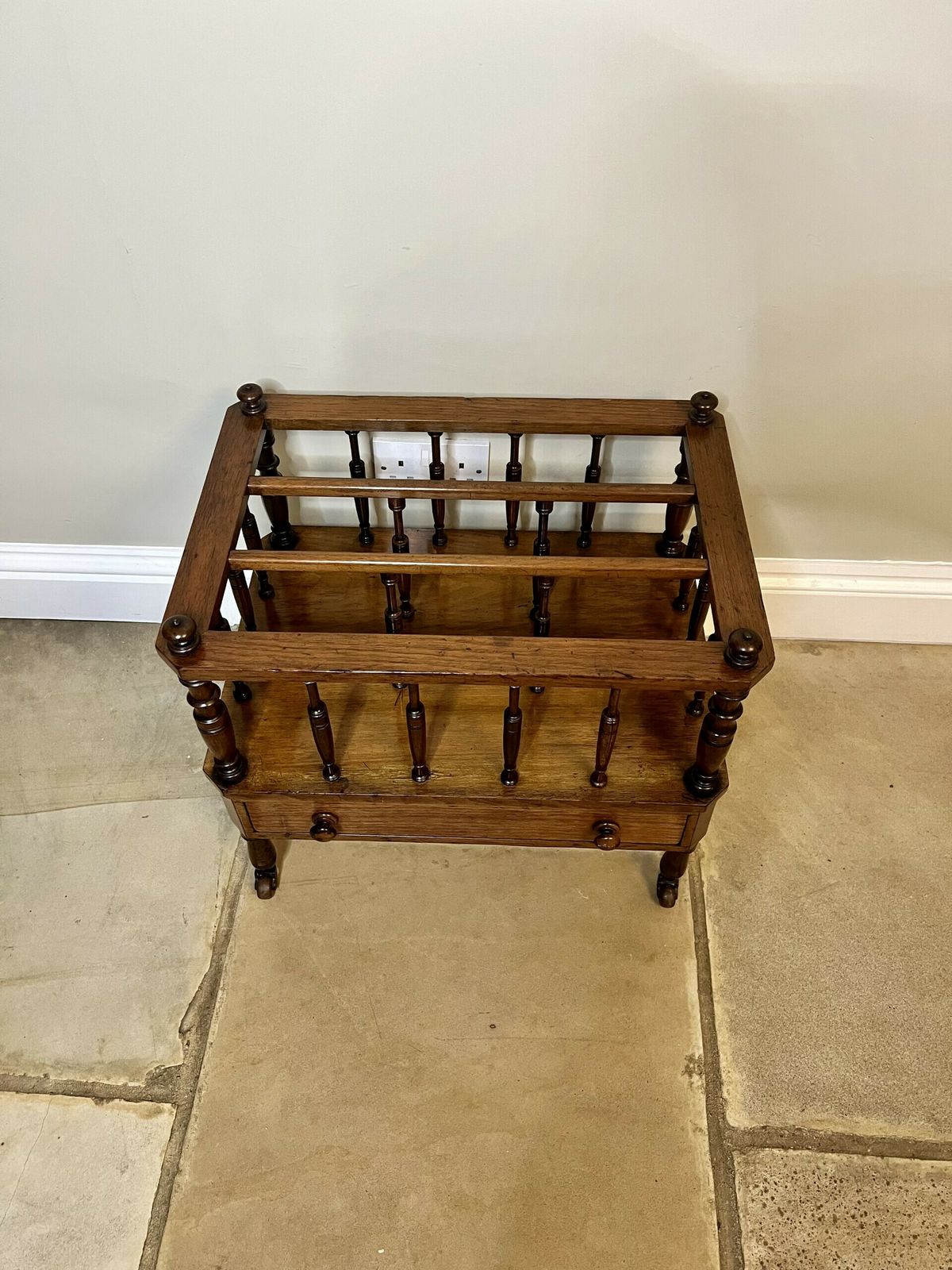 Victorian Quality Figured Walnut Canterbury photo buy