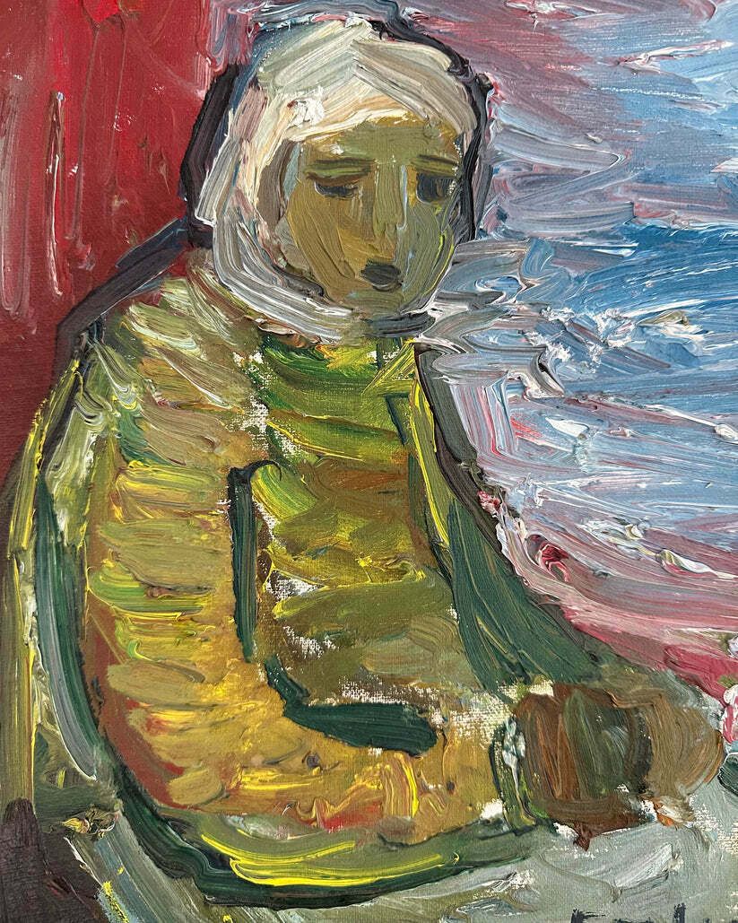 Sitting Woman   Emland photo for sale