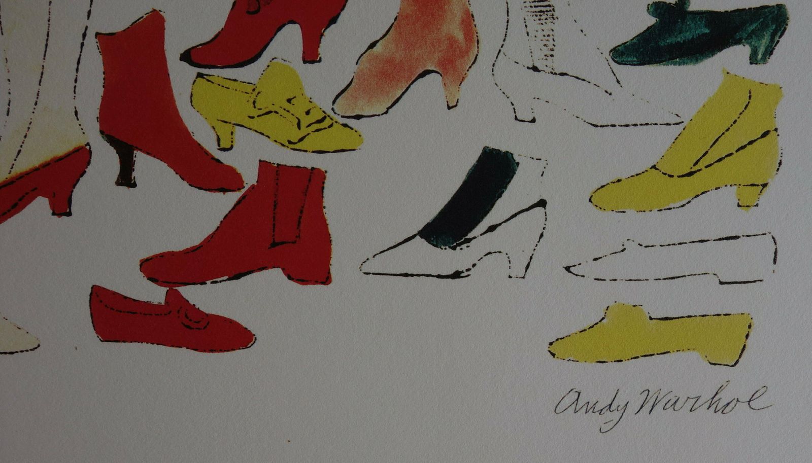 Fine Pop Art Limited Edition Print   Illustration   Shoes, Andy Warhol, Signed & Numbered photo for sale