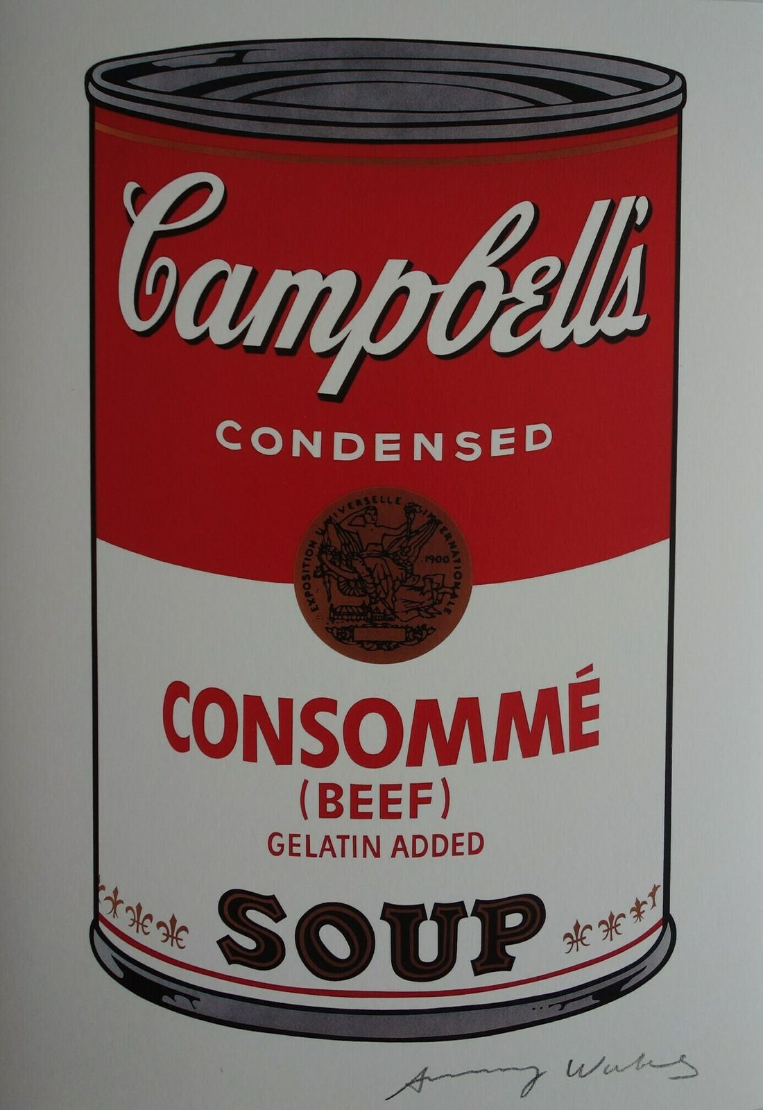 Fine Pop Art Limited Edition Print – Campbell’s Soup Can, Andy Warhol, Hand Signed & Numbered, With Estate Stamp