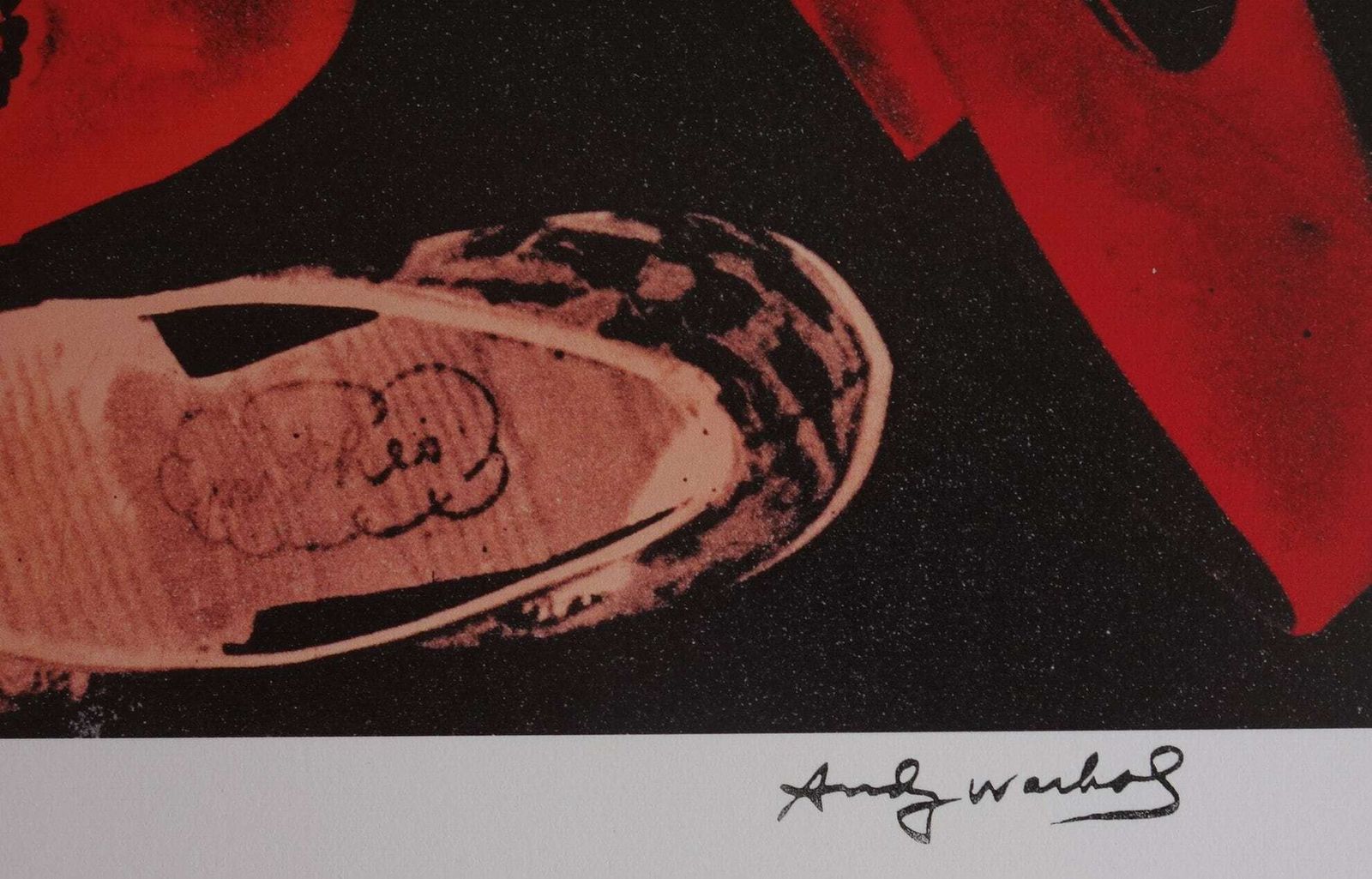 Fine Pop Art Shoes Print   Andy Warhol, Stamp Signed & Stamped With Refrence Stamp photo 99.0