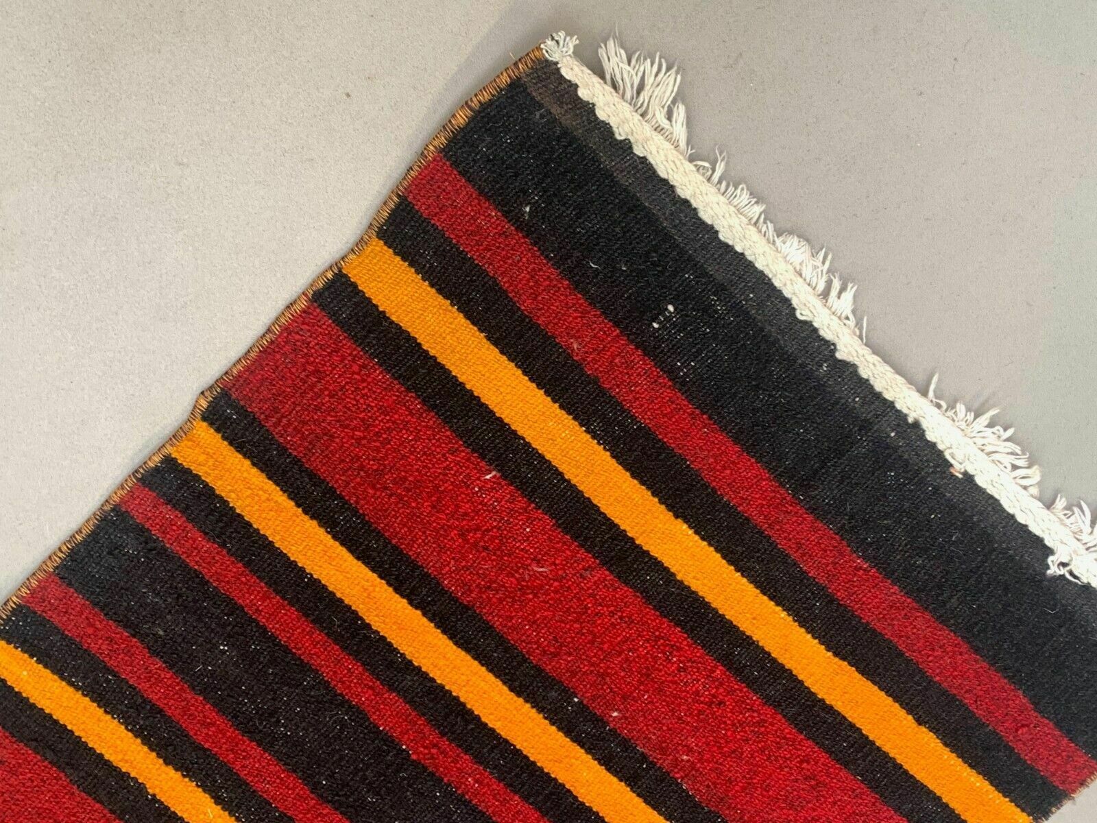 Old Turkish Narrow Kilim Runner 286x55 Cm Shabby Chic, Vintage Kelim photo Textiles