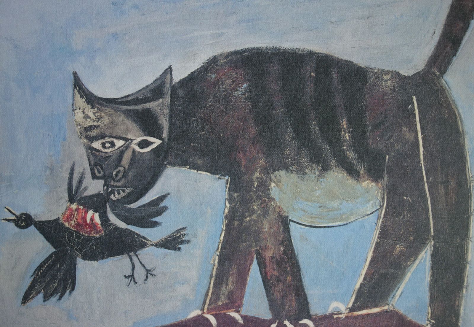 Fine Cubist Edition Print   Cat, Pablo Picasso, Signed & Stamped photo for sale