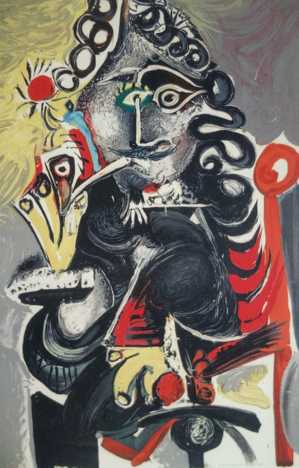 Fine Cubist Limited Edition Print   Musketeer, Pablo Picasso, Hand Signed & Stamped photo buy