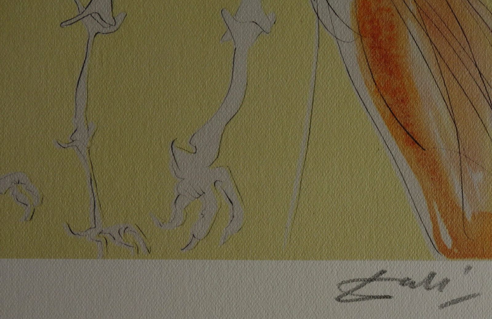 Fine Surrealist Limited Edition Print   Burning Giraffe, Salvador Dali, Signed & Numbered In Pencil photo for sale