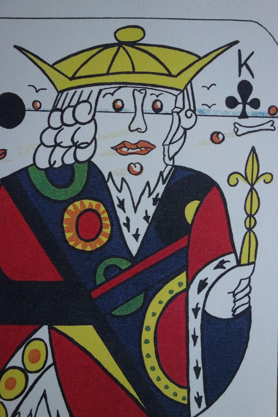 Fine Surrealist Limited Edition Print, Surreal Playing Cards   King   Clubs, Salvador Dali, Signed & Numbered In Pencil photo for sale