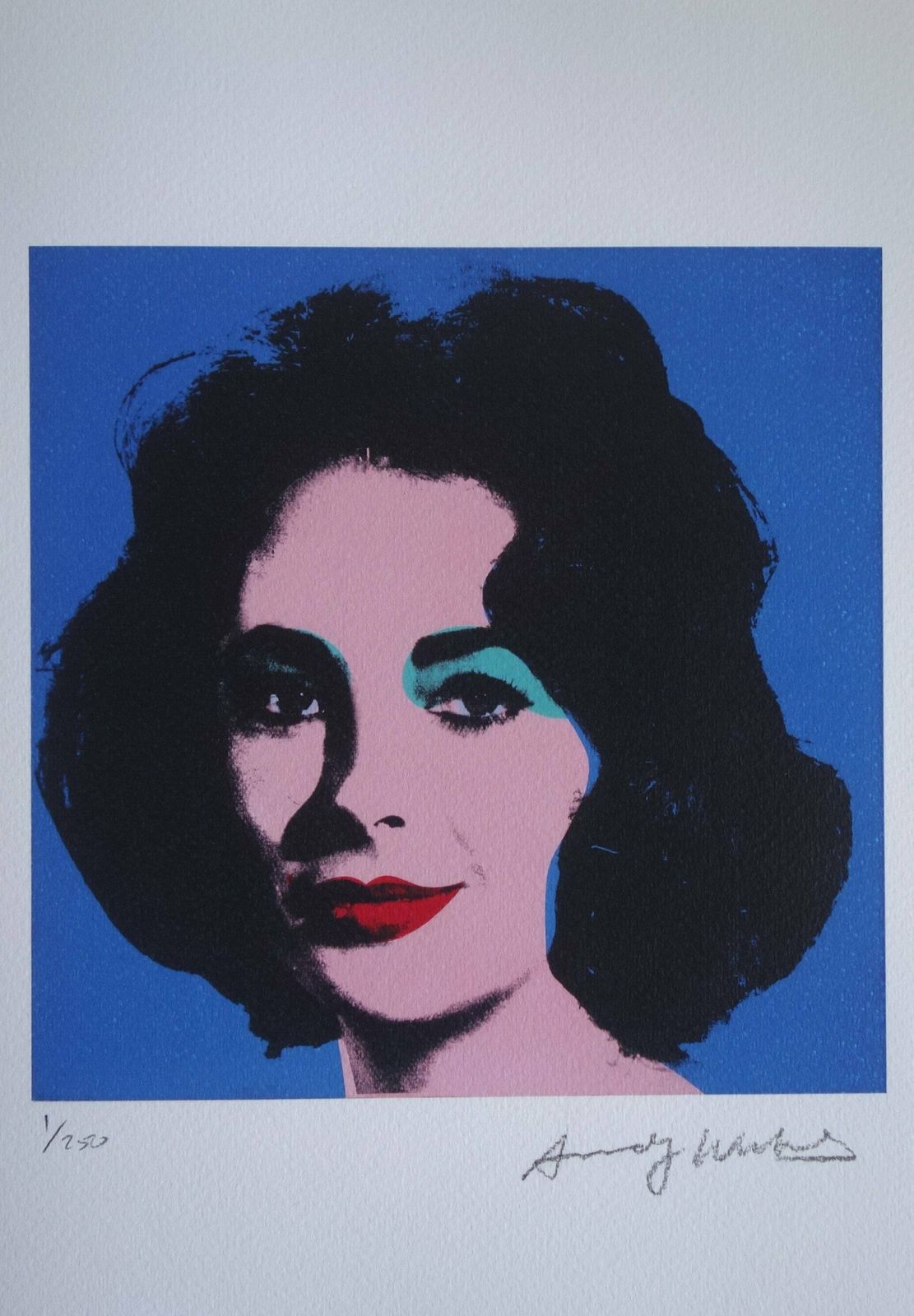 Fine Pop Art Limited Edition Print – Elizabeth Taylor, Andy Warhol, Signed & Numbered photo vintage