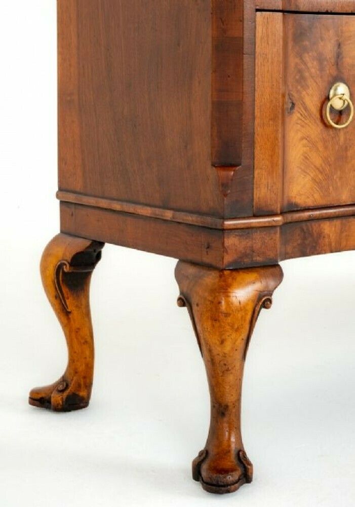 Queen Anne Commode Walnut Side Cabinet photo for sale