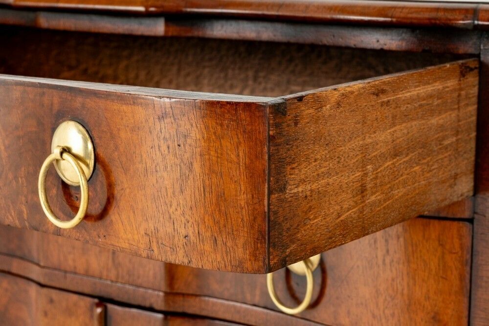 Queen Anne Commode Walnut Side Cabinet photo vinterior