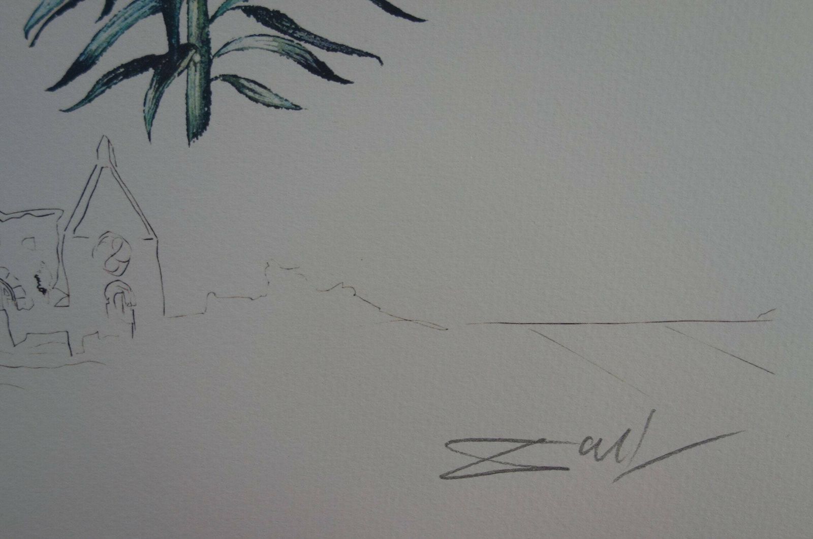 Fine Surrealist Limited Edition Print, Surreal Flower, Salvador Dali, Signed & Numbered In Pencil photo Art