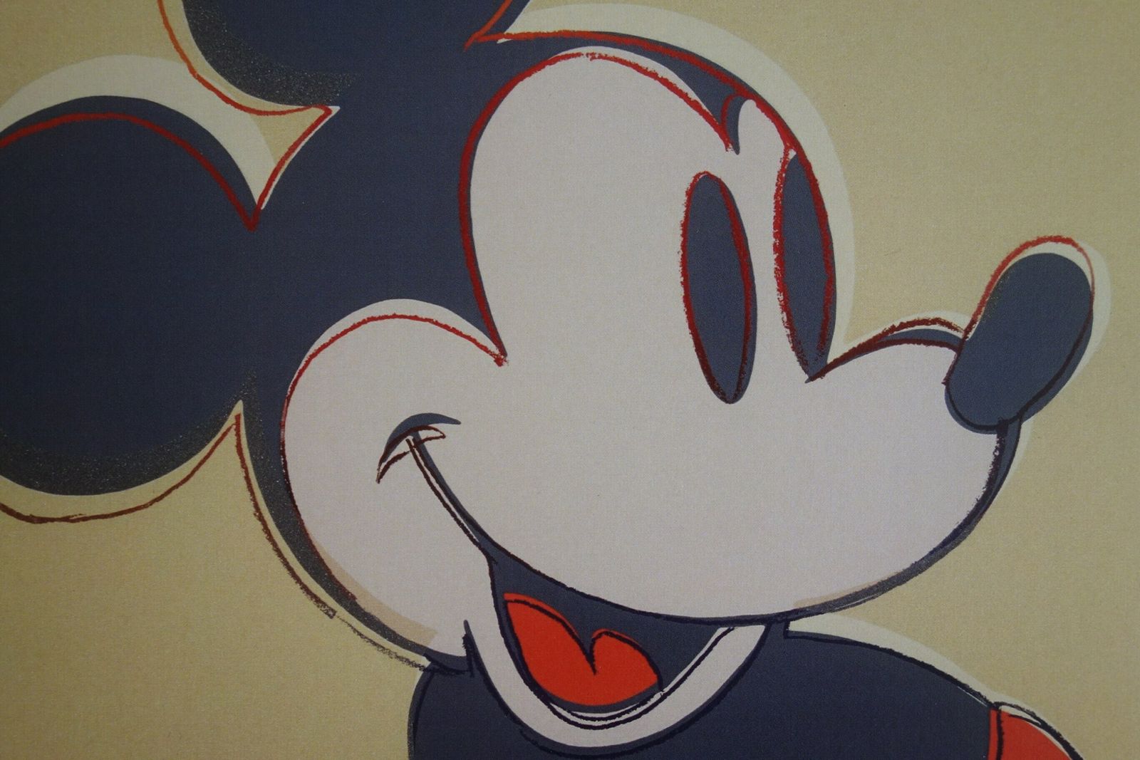 Fine Pop Art Limited Edition Print   Mickey Mouse, Andy Warhol, Hand Signed & Numbered, With Estate Stamp photo Art