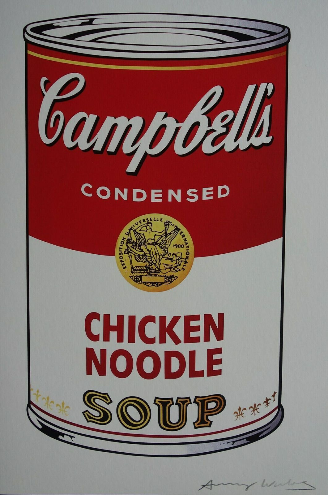 photo for sale Fine Pop Art Limited Edition Print – Campbell’s Soup Can, Andy Warhol, Signed & Numbered – Estate Stamp