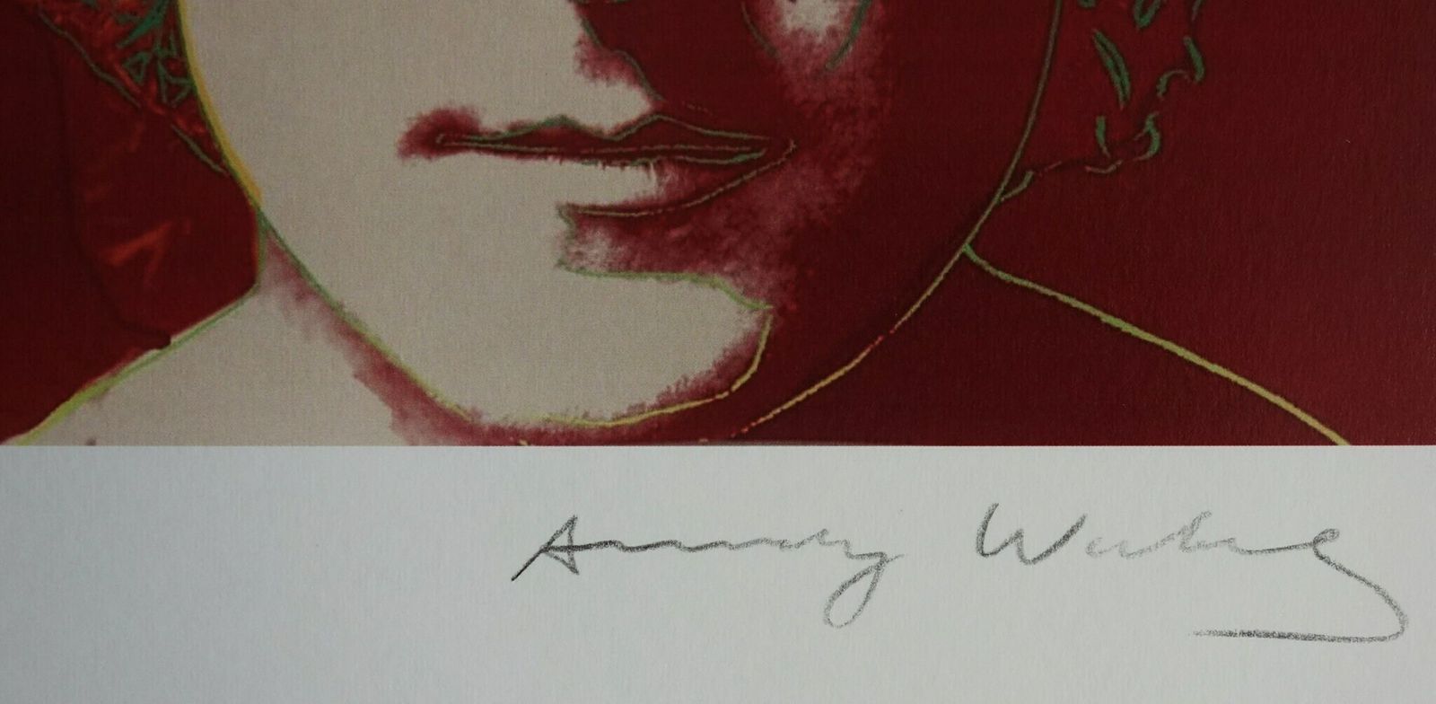 Fine Pop Art Andy Warhol Limited Edition Print – John Lennon, Signed Trial Proof photo for sale