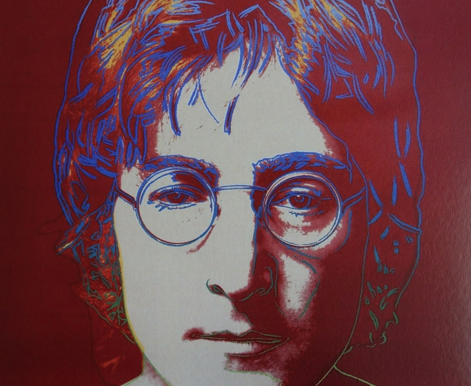 Fine Pop Art Andy Warhol Limited Edition Print – John Lennon, Signed Trial Proof photo Art