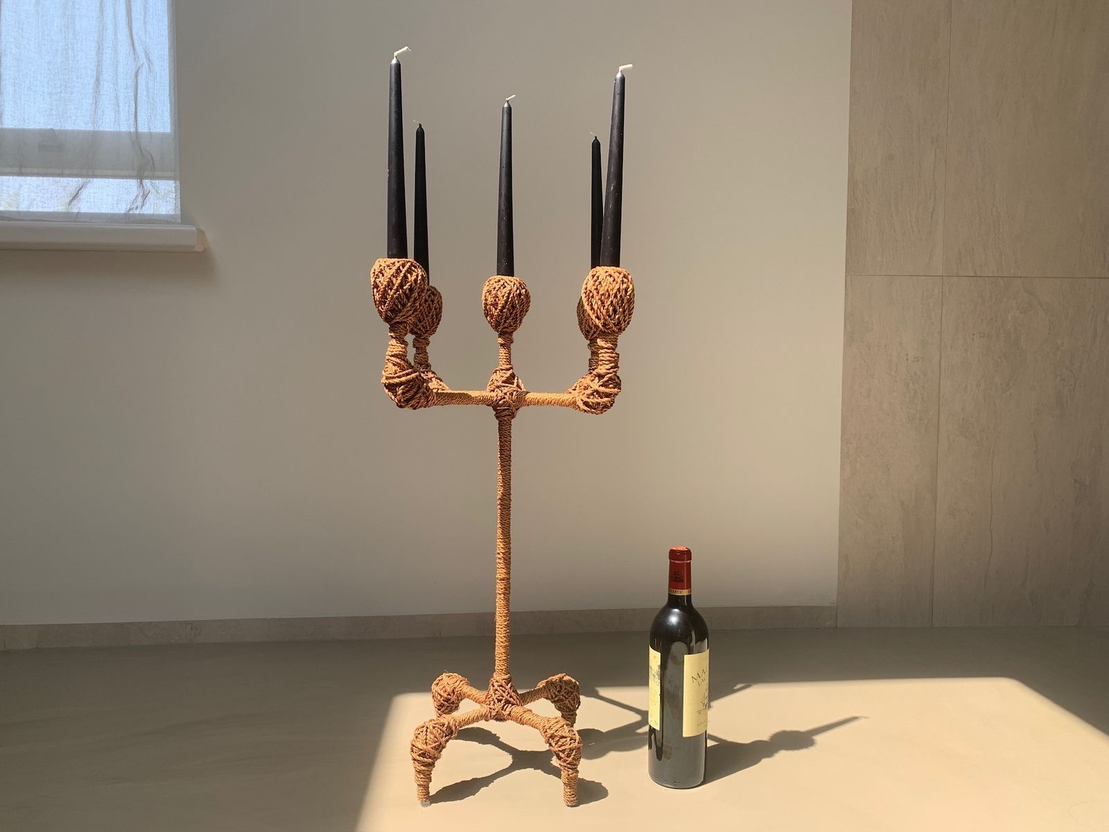 Extra Large Pair Of French Candelabras, 1950s In The Style Of Audoux Minet photo furniture