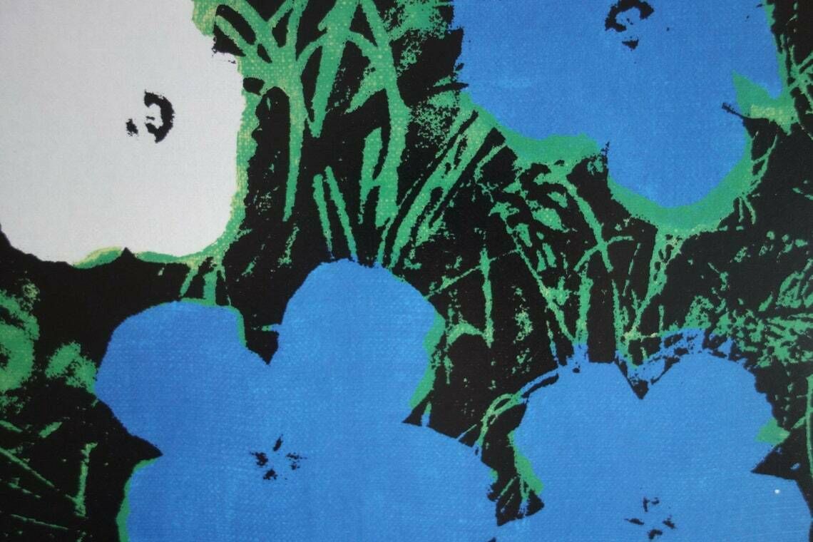 Fine Pop Art Limited Edition Print – Flowers, Andy Warhol, Stamp Signed & Numbered photo for sale